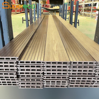 Terrasse moderne en teck composite WPC antidérapante et imperméable, en plastique préfabriqué, en bois d'ipé pour terrasse de bateau sur balcon extérieur