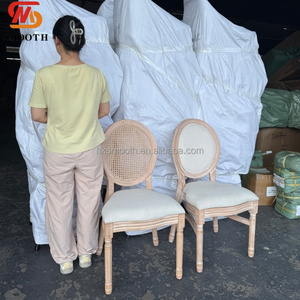 SMOOTH Elegant Wood Hotel <b>Chair</b> with Soft Cushion Modern Design Indoor Outdoor <b>Chair</b> for Wedding Event Decor - Product Image 5