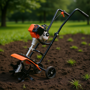 Cultivador de jardín con motor de gasolina de 31 cc y 4 tiempos, ancho de trabajo de 8 pulgadas, para cultivo de césped y campos. - Product Image 2