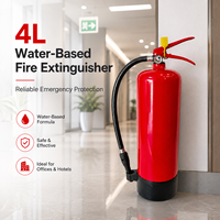 Extincteur à eau stable de 4 L à base d'eau avec base plate stable, facile à utiliser et à entretenir
