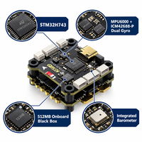 Untuk TAKER H743 BT 32 Bit 50A Plug and Play FPV Flight Controller Board Tujuh UART Tuning Blackbox OSD Metal