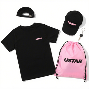 Vêtements <span class=keywords><strong>Promo</strong></span> Kit 100% Coton Tshirt Sport Sac À Dos Réglable Chapeau Combo Salon Swag Packs Marchandises Promotionnelles - Product Image 2