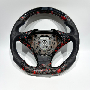 Volant de voiture sport en cuir et fibre de carbone forgé à LED, en promotion, pour BMW Série 6 (E90, E91, E92, E93, E80, E83, E71, E46, E60) - Nouvelle Arrivée - Product Image 2