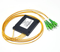 1x2 1x4 1x8 1x16 1x32 1x64 kotak ABS berkualitas tinggi kotak Fiber Optic PLC Splitter