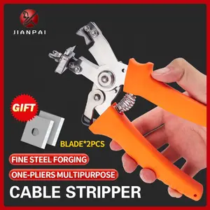 New 8.7in Patent Design Manual Multi-function Vertical And Horizontal Rotary Wire Stripper Wire Insulation Peeling Knife