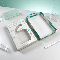Scatola Regalo in Carta Personalizzata OEM ODM per Power Bank con Finestra Trasparente e Linguetta in Plastica