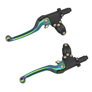 Palancas de Freno y Embrague Anticaídas Todoterreno <span class=keywords><strong>ASV</strong></span> de Acero Inoxidable Universales para Motocicleta, Repuestos Modificados ZT - Product Image 1