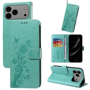 Para iPhone 17/17 Pro/17 Air Butterfly Flower Printed Funda de cuero, funda con tapa de libro para iPhone 11/12/<span class=keywords><strong>13</strong></span>/14/15/16E - Product Image 4