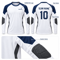Maillot d'entraînement défensif personnalisé à manches longues, maillot de volley-ball, uniforme d'équipe sublimé, club et école, OEM