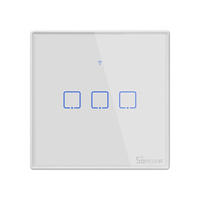 SONOFF T2UK 3C TX3ギャングWiFiガラスパネルタッチリモートウォールAPP/音声/RFコントロールライトタイミングスイッチはAlexaで動作します
