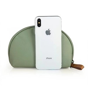 Borsa Cosmetica a Mezzaluna per Donne e Ragazze, Resistente all'Acqua, Ecologica, in Nylon e Seta, con Cerniera, Organizer per Trucchi alla Moda, Morbida - Product Image 3