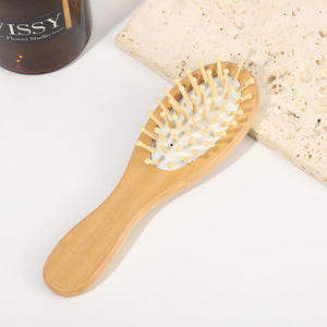 Outil antistatique pour les soins des cheveux, mini peigne en bois de hêtre, 28g, taille de poche, <span class=keywords><strong>brosse</strong></span> à cheveux - Product Image 6
