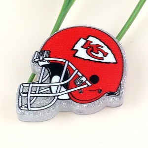 Perles acryliques DIY, design de casque d'équipe de rugby, style dessin animé, perles acryliques faites à la main, accessoires de bijoux pour téléphone portable. - Product Image 3