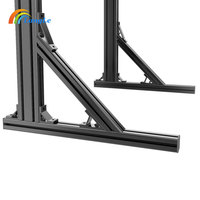 Supports de fixation pour simulateur de course en aluminium, pour écran unique ou triple, pour intérieur et extérieur, support TV, support moniteur, support VESA