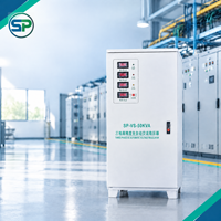 Stabilisateur de tension triphasé 50 kVA 380 V, régulateur de puissance automatique avec noyau en cuivre pur pour équipement professionnel