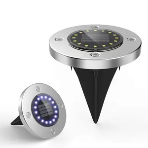 Luces luz iluminacion lámpara párr solar <span class=keywords><strong>led</strong></span> jardín Jardín de paisaje al aire libre de la iluminación disco solar luz <span class=keywords><strong>led</strong></span> - Product Image 1