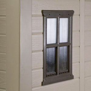 Casetta da Giardino Keter Factor 6x6 178x195.5x208 Cm Effetto Legno in Resina Beige per Esterni - Product Image 3