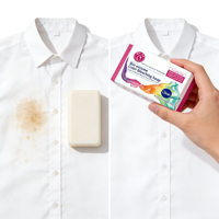 Savon Blanchissant Bio-Enzymatique Puissant Détachant pour Col et Poignets Nettoyage en Profondeur Savon à Lessive