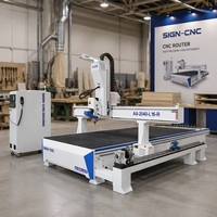 Routeur CNC 9KW 4 axes 1325/1530 avec changeur d'outils automatique 180 °   Routeur CNC à tête pivotante pour la découpe du bois, machine de gravure 3D