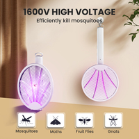 Pour Dayoung 2025 Rechargeable 2-en-1 tapette à moustiques pliable ABS tueur d'insectes électrique avec lampe anti-moustique