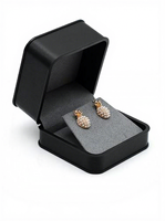 Boîte d'emballage personnalisée en cuir PU de luxe pour bague, bague de couple, pendentif, boucles d'oreilles, bracelet, chaîne, collier