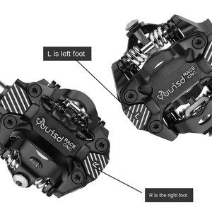 Pédales autobloquantes VTT pour vélos de route Pédale de vélo à roulement en alliage d'aluminium avec accessoires d'équitation en montagne à haute durabilité - Product Image 5