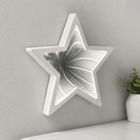 Enseigne LED personnalisée en acrylique avec miroir infini, logo néon 3D, boîte lumineuse pour magasin de détail, café, restaurant