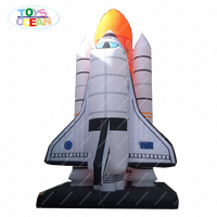 Nouveau design 2025 – Ballon gonflable Oxford personnalisé : Fusée, avion spatial, vaisseau spatial, flèche de feu, navette spatiale, avion aérospatial