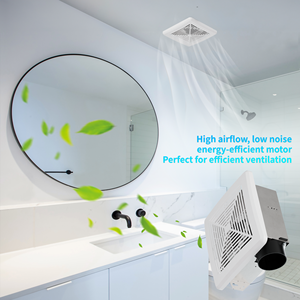 พัดลมดูดอากาศติดเพดานแบบมีตะแกรง ขนาด 7 นิ้ว 50CFM สำหรับห้องน้ำ - Product Image 5