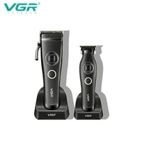 Nouveau Kit Tondeuse à Cheveux Professionnelle VGR V-880 avec Moteur Rotatif Visible sans Balai 7200 tr/min 10W Puissante pour Barbiers