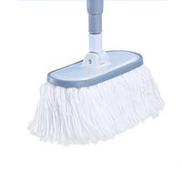 Balai de lavage de voiture multifonctionnel à long manche en microfibre, brosse de détaillage souple extensible légère bleu-blanc pour VR/camions/voitures