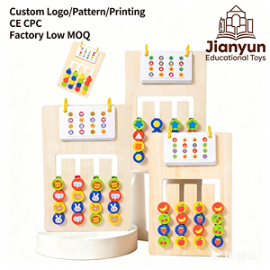 Gioco di Abbinamento Colori Bifacciale a Prezzo di Fabbrica, Giocattolo <span class=keywords><strong>Montessori</strong></span> per lo Sviluppo del Pensiero Logico per Bambini dai 3 Anni in Su, Attività da Tavolo - Product Image 1