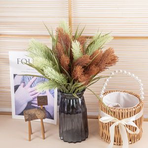 CallaFloral Ramo de Hierba Artificial Cola de Conejo Gris Verde Púrpura de Plástico para Decoración del Hogar y Arreglos de Boda - Product Image 2
