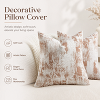 Housse de coussin en polyester personnalisée avec fermeture éclair discrète pour la décoration de la maison, le canapé et la chambre à coucher