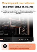Boîtier d'ordinateur Thermaltake(tt) Steel Shadow Es-m Sea View Blanc, prend en charge le refroidissement par eau 360, carte mère M-atx