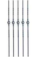 Style moderne de haute qualité nouveautés panier en fer forgé balcon escalier balustrade pour la décoration de bâtiment