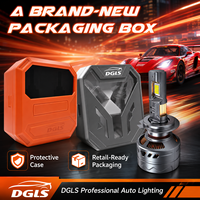 DGLS Lampu Depan LED Daya Tinggi 400W 40000W AL38 Bohlam Lampu Depan 9005 9006 9012 H1 H4 H7 H11 HB3 HB4 untuk Mobil CSP Canbus Plug Play