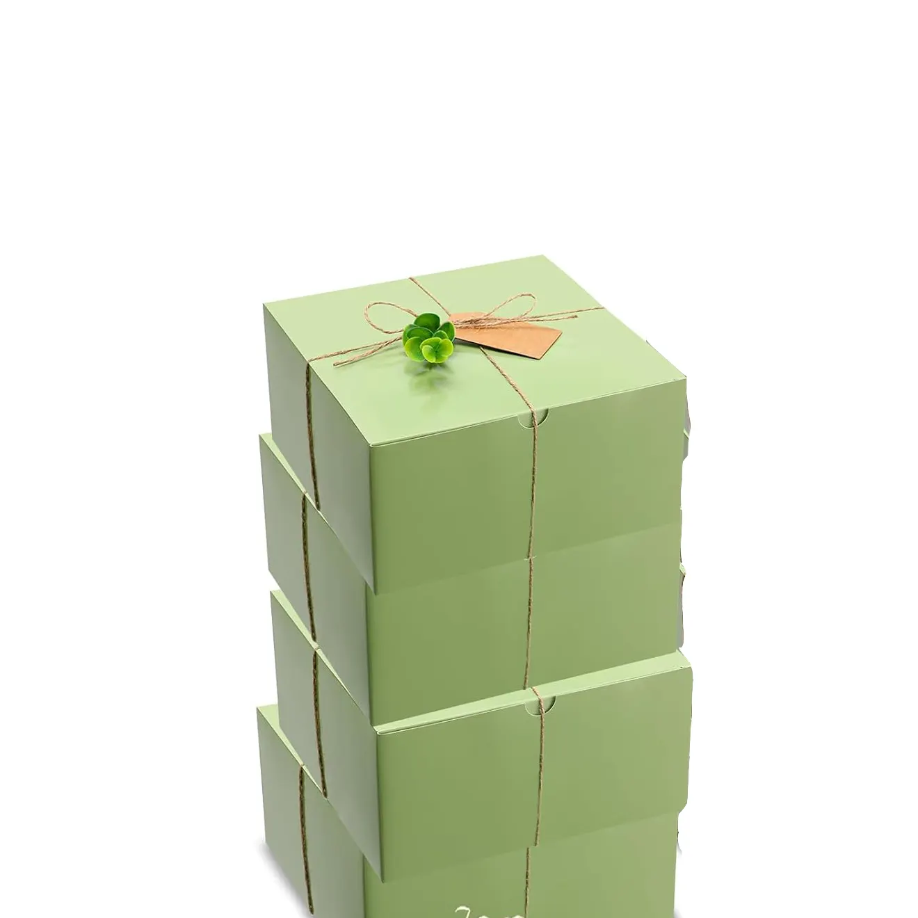 Зеленый экологически чистый Производитель, низкая цена, косметический набор, оптовая продажа, праздничная подарочная упаковочная коробка для свечей