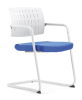 Chaise de formation cantilever au design moderne avec structure tubulaire robuste et système de levage en tissu, idéale pour hôpitaux, écoles, maisons, hôtels et salles à manger