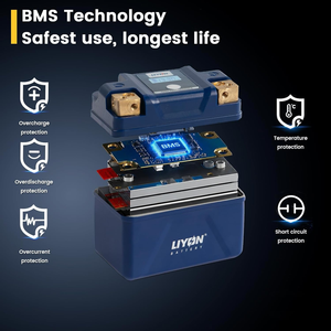 Batería de Motocicleta LIYON LP16 6Ah 420CCA LFP con Pantalla Digital, Reemplaza a YTX9-<span class=keywords><strong>BS</strong></span>/<span class=keywords><strong>YTX12</strong></span>/YTX14-<span class=keywords><strong>BS</strong></span>, Compatible con ATV, UTV, Scooter, Motocross - Product Image 4