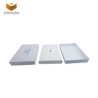 Vente en gros de papier carton blanc sans impression Boîte d'ordinateur portable personnalisée pour l'emballage de produits électroniques remis à neuf