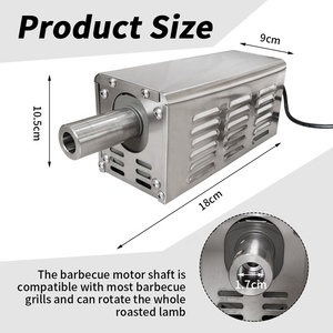 Modern 100kg Motor Stainless Steel Spit <strong>Rotisserie</strong> Drive Charcoal <strong>Grill</strong> - Product Image 2