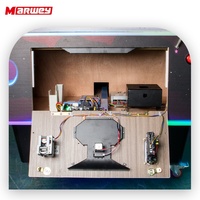 Marwey Machine de jeu d'arcade de hockey sur air électronique de luxe à monnayeur, Table de hockey sur air d'arcade portable d'intérieur