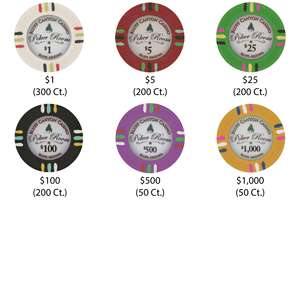 Juego de Fichas de Póker Bluff Canyon de 1000 Piezas de Claysmith Gaming y Bandeja de Transporte Acrílica Premium para Jugadores - Product Image 5