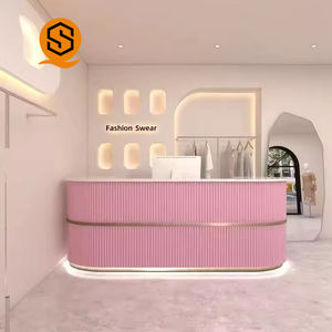 <span class=keywords><strong>Comptoir</strong></span> de réception moderne au design minimaliste pour salon de <span class=keywords><strong>beauté</strong></span>, établissement de <span class=keywords><strong>formation</strong></span>, bar - Product Image 3