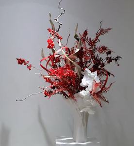 Fleur séchée préservée dans un vase, fabriquée à partir de fleurs fraîches 100% naturelles, plusieurs couleurs, décoration d'intérieur, cadeau pour un ami - Product Image 1