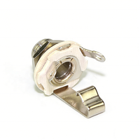 Prise jack mono en laiton 1/4 pouce (6,35 mm) Switchcraft pour guitare basse électrique, sortie de micro