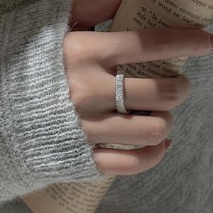 Conjunto de Pulsera y Anillo Wenchi S925 de Plata Pura Italiana con Textura de Lujo y Diseño Simple Desplegable, Modelo 22409, Venta al Por Mayor - Product Image 2