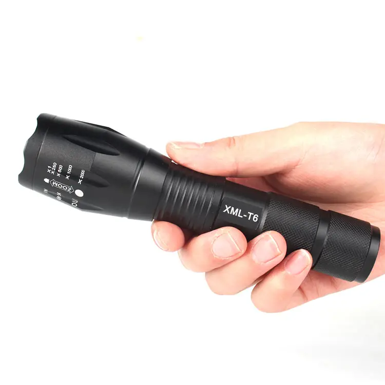 Aluminum Alloy XML T6 Led Flashlight Waterproof Zoomable Tactical Self Defensive Torch Flashlight