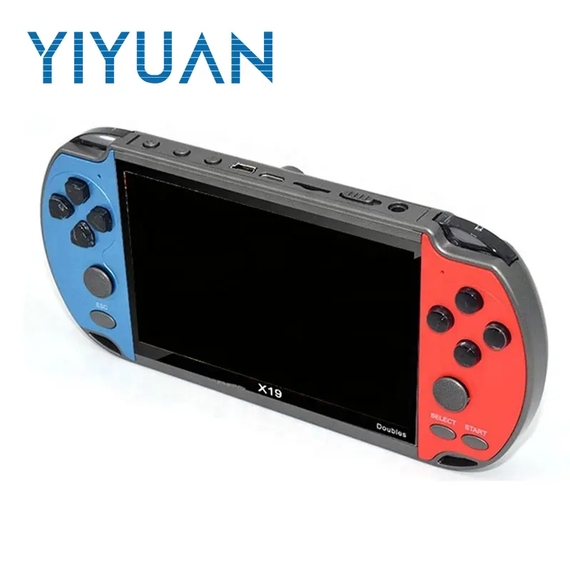 Yiyuan çocuklar için elde kullanılır oyun konsolu 4.3 inç X19 çift oyuncu el oyunları dijital oyuncak aile parti